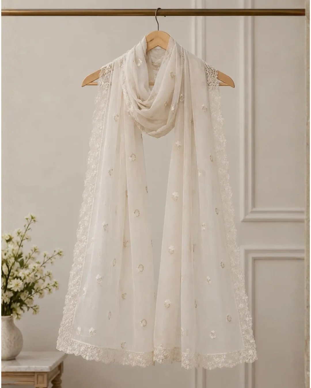 Bomber Chiffon embroided suit 3 piece image 2