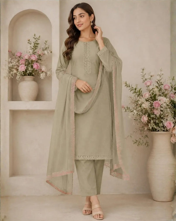 Beautifully Crafted Sage Green Outfit image 0