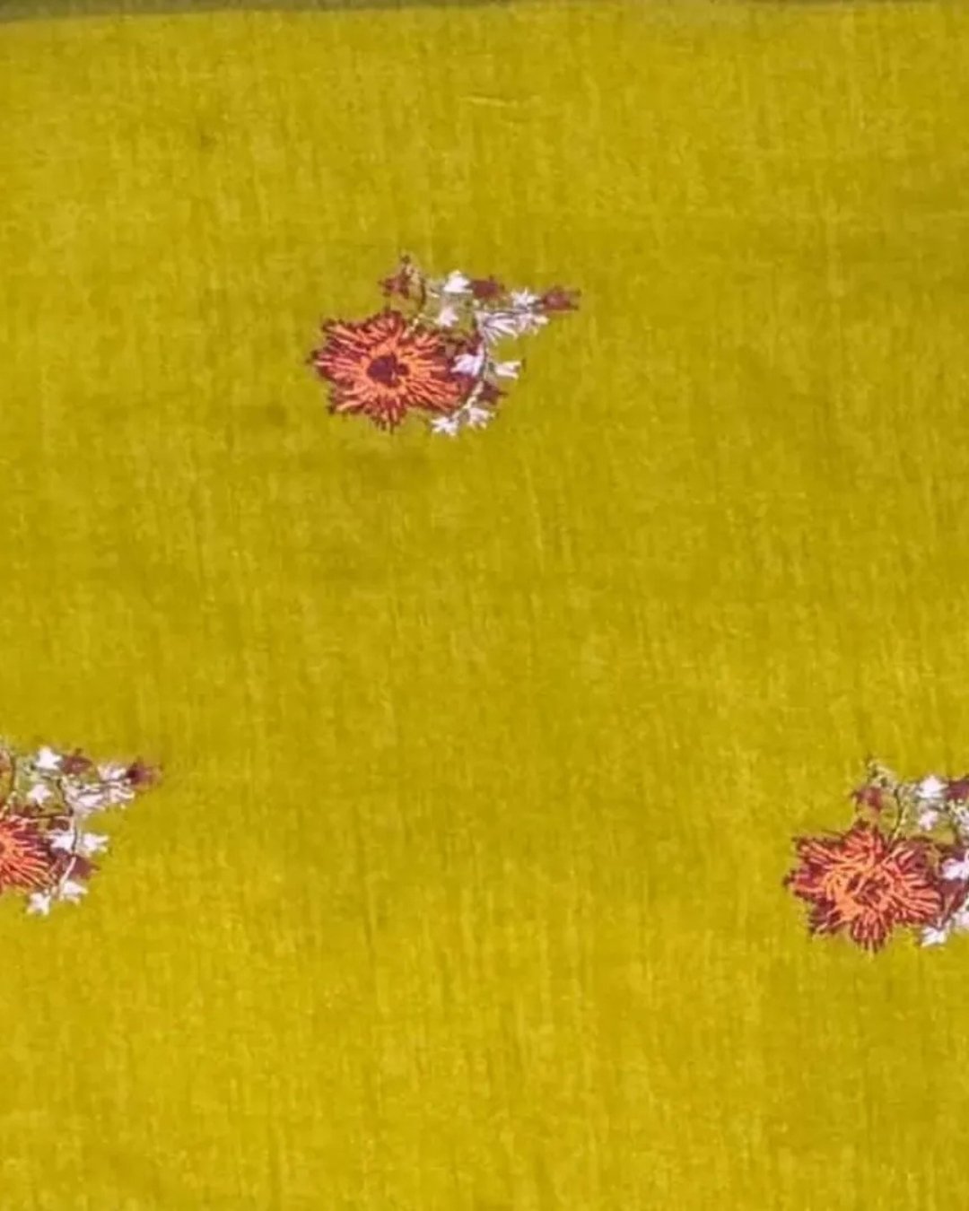 Cotton silk multi resham embroided three piece suit image 2