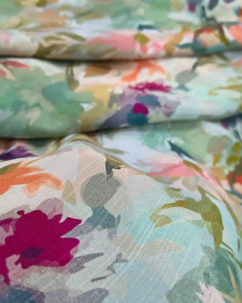 Raw silk viscose printed three piece suit image 3