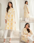Golden embroidery on a timeless white canvas image 0
