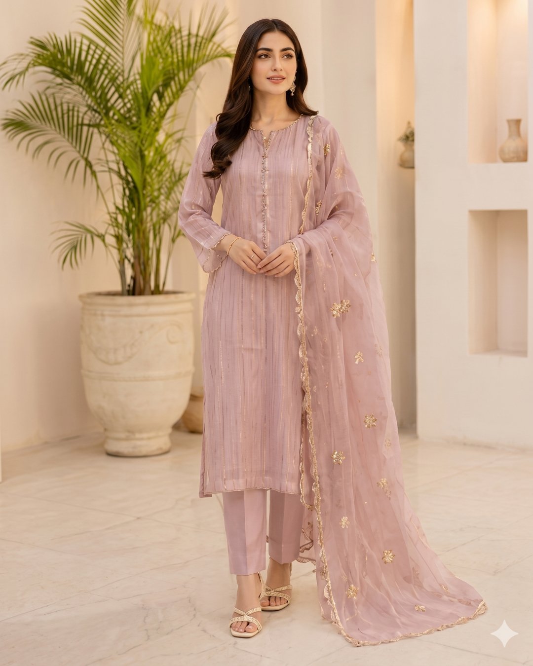 Bana Dora fabric with zari slub image 7