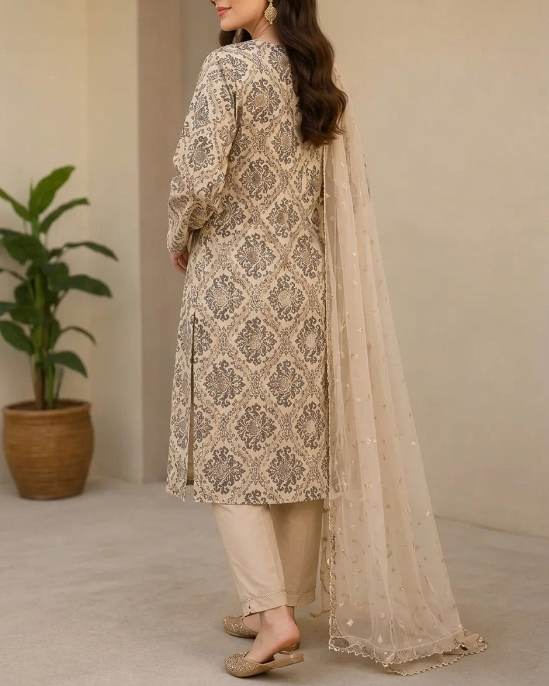 2 piece cotton suit