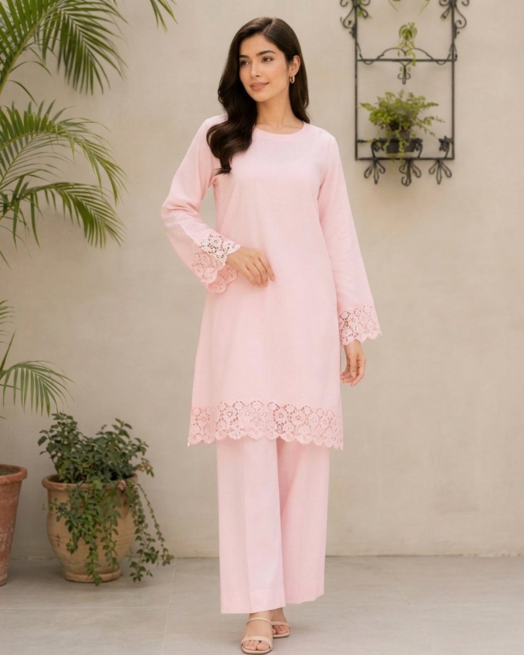 Blush Pink Co-Ord Set - Stitched image