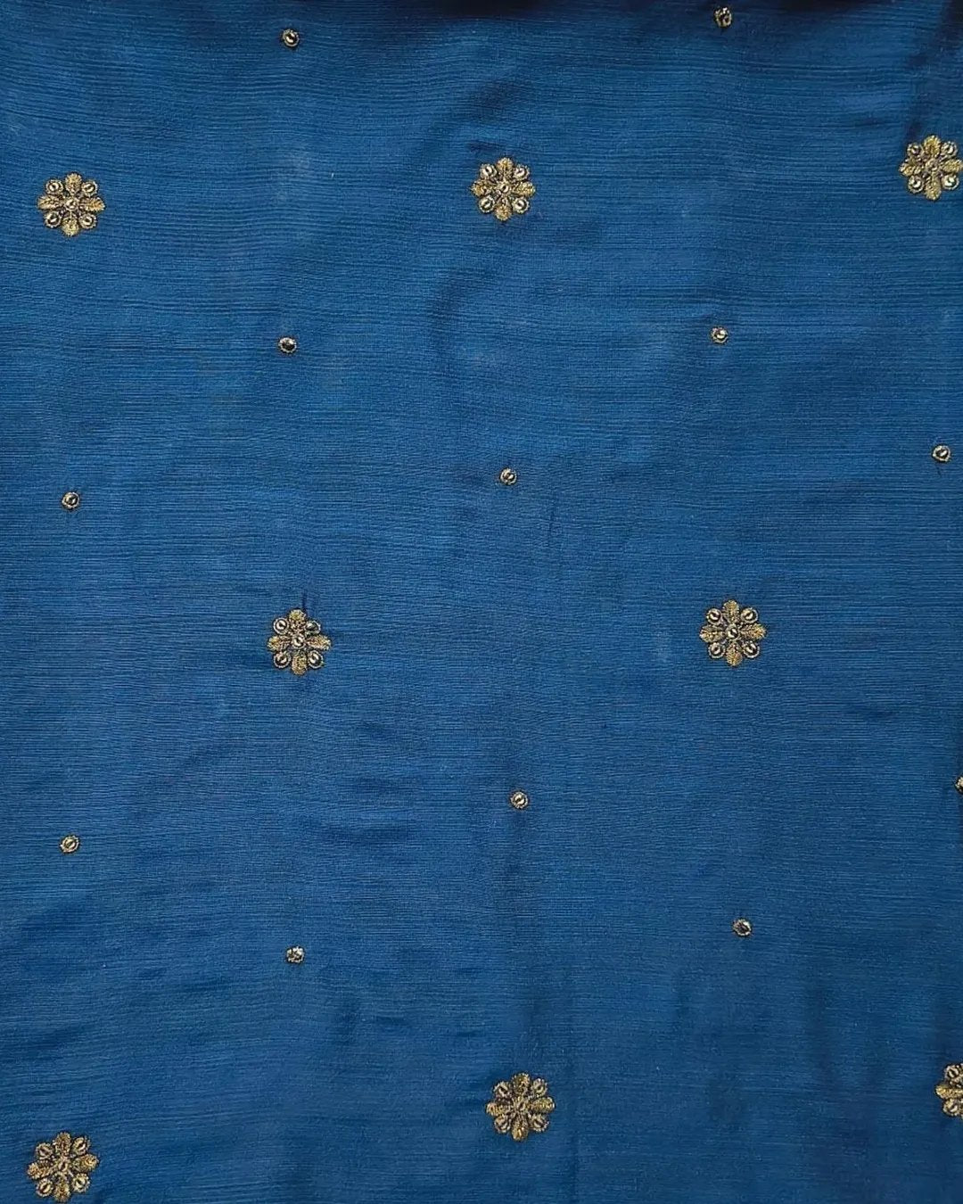 Cotton silk tilla & resham embroided 3 piece image 6