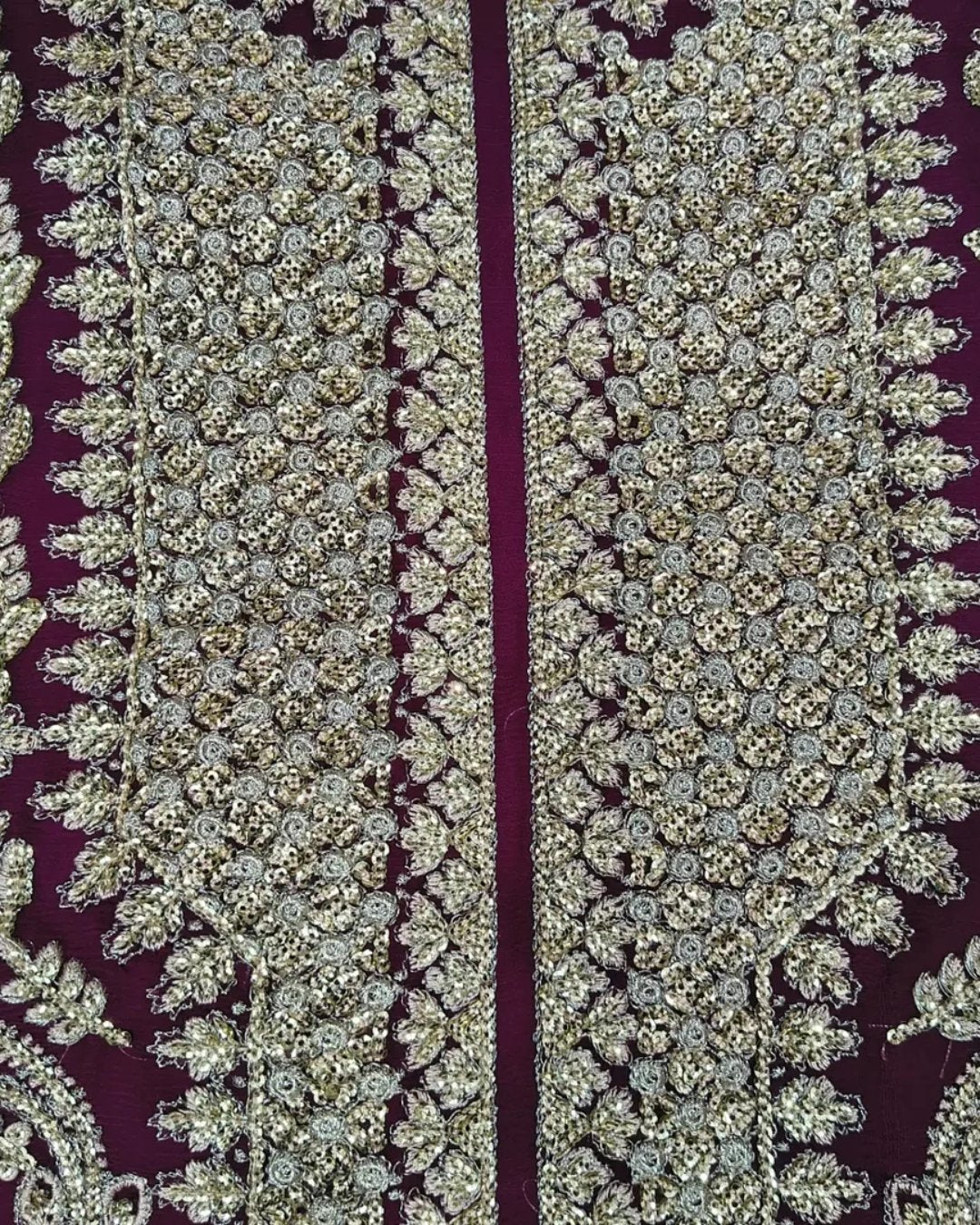 Chiffon embroided two piece suit image 6