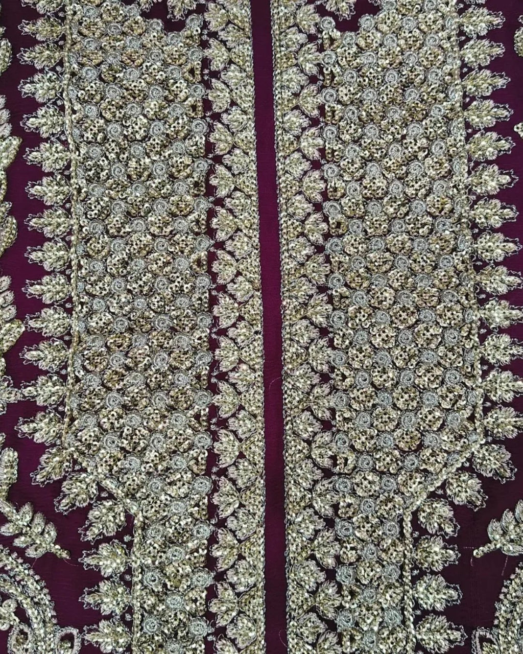 Chiffon embroided two piece suit image 6