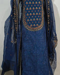 Cotton silk tilla & resham embroided 3 piece image 2