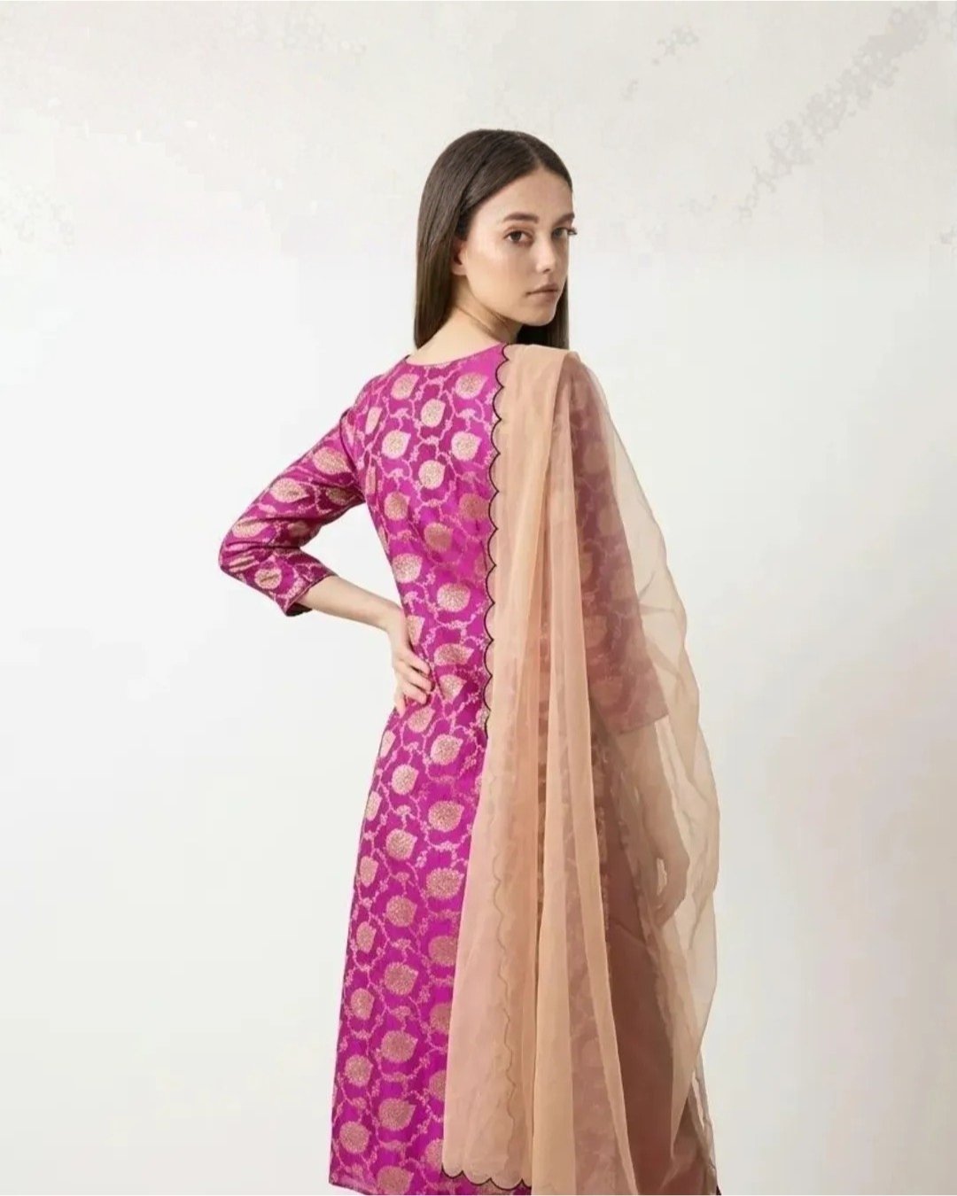 Banarsi jamawaar Suit image 1