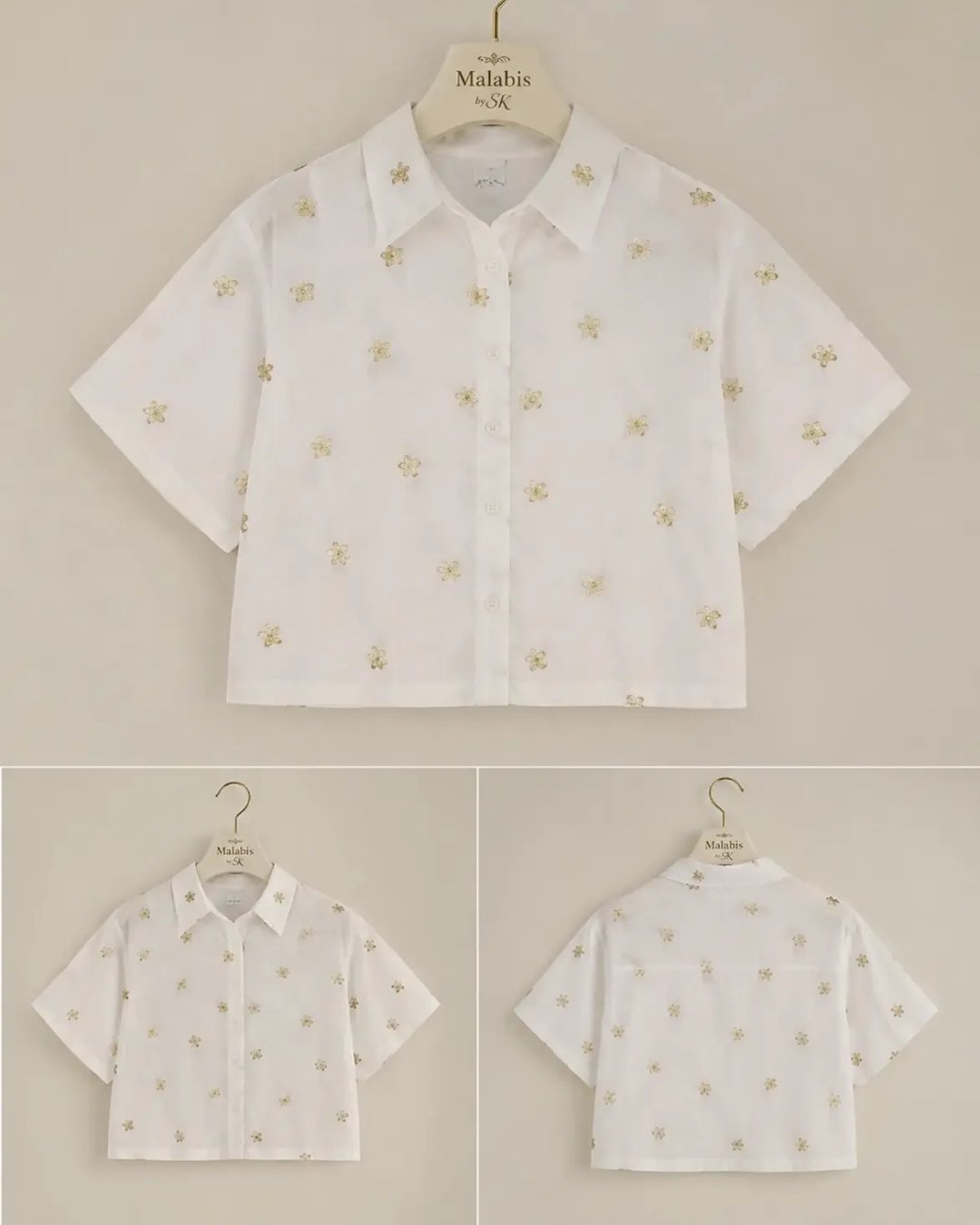 Raw Silk embroided Lehanga with short shirt image 1