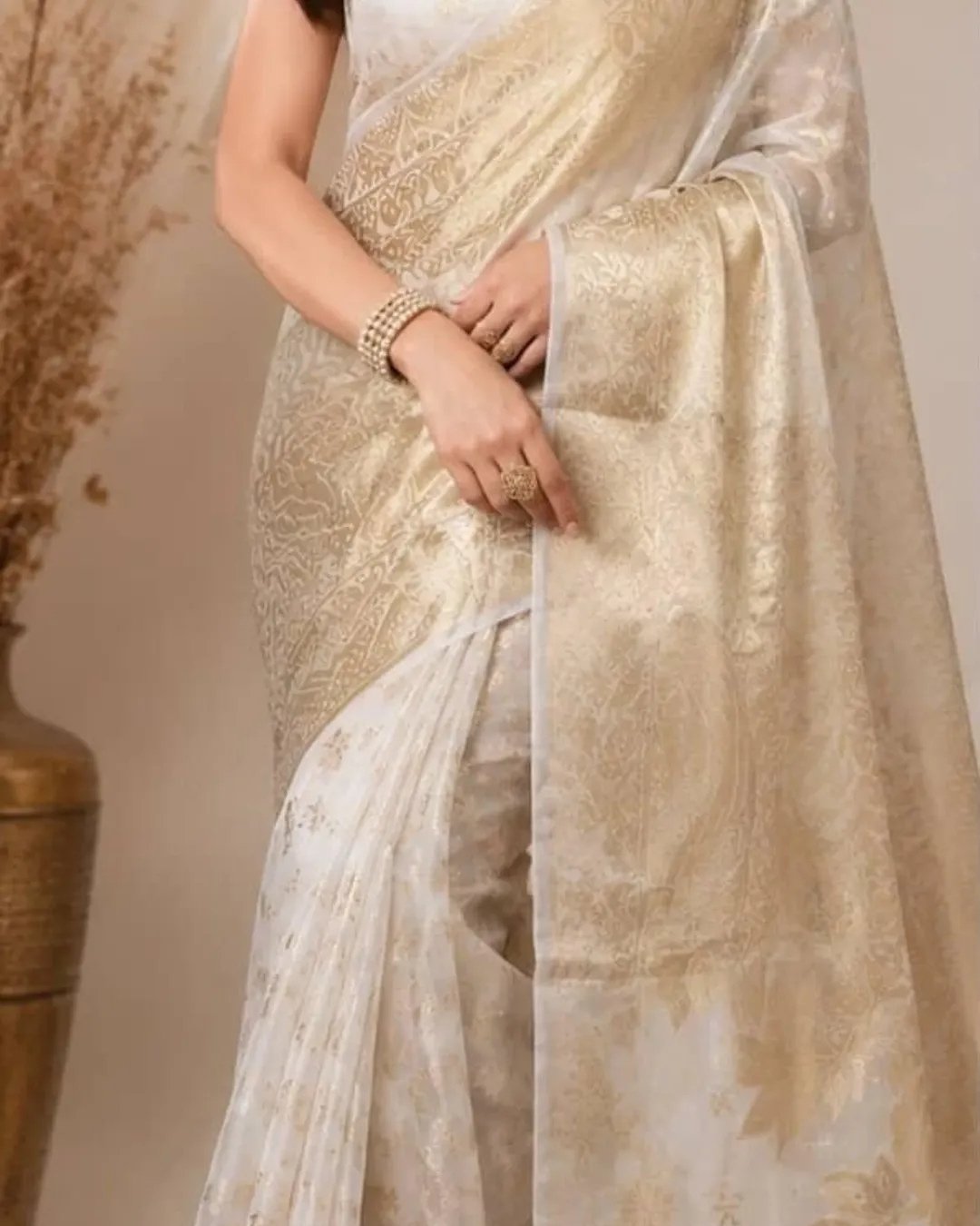 Organza jacquard sare image 1