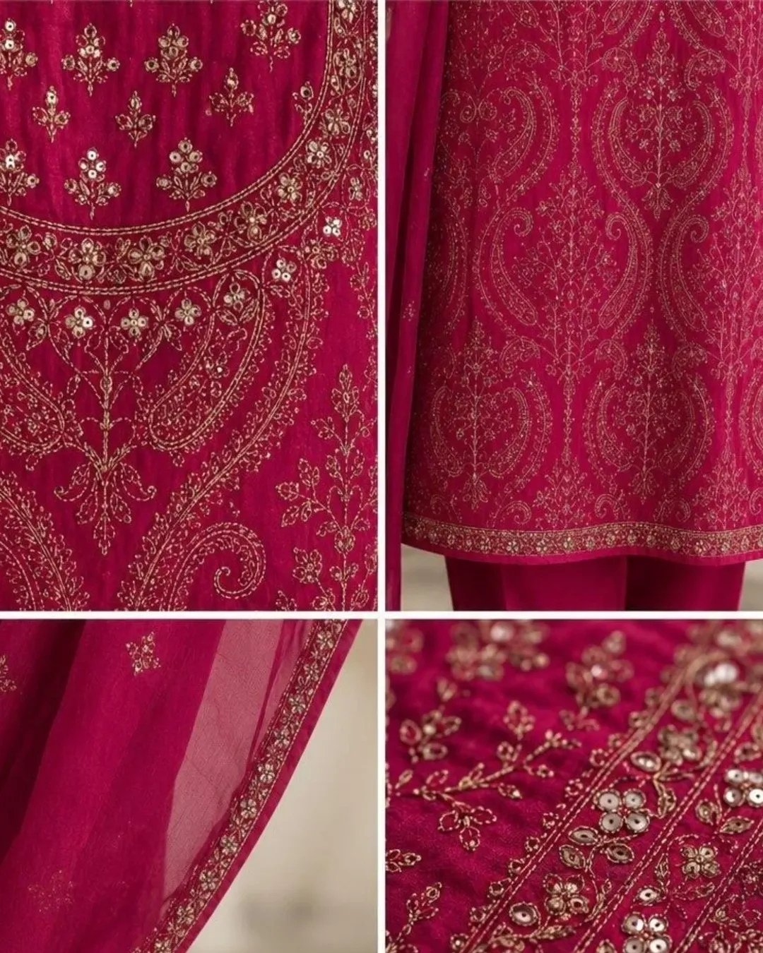 Cotton silk three piece image 2