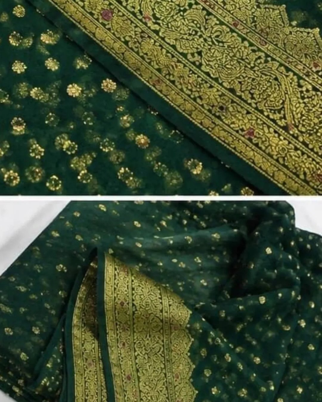 Bomber chiffon saree image 2